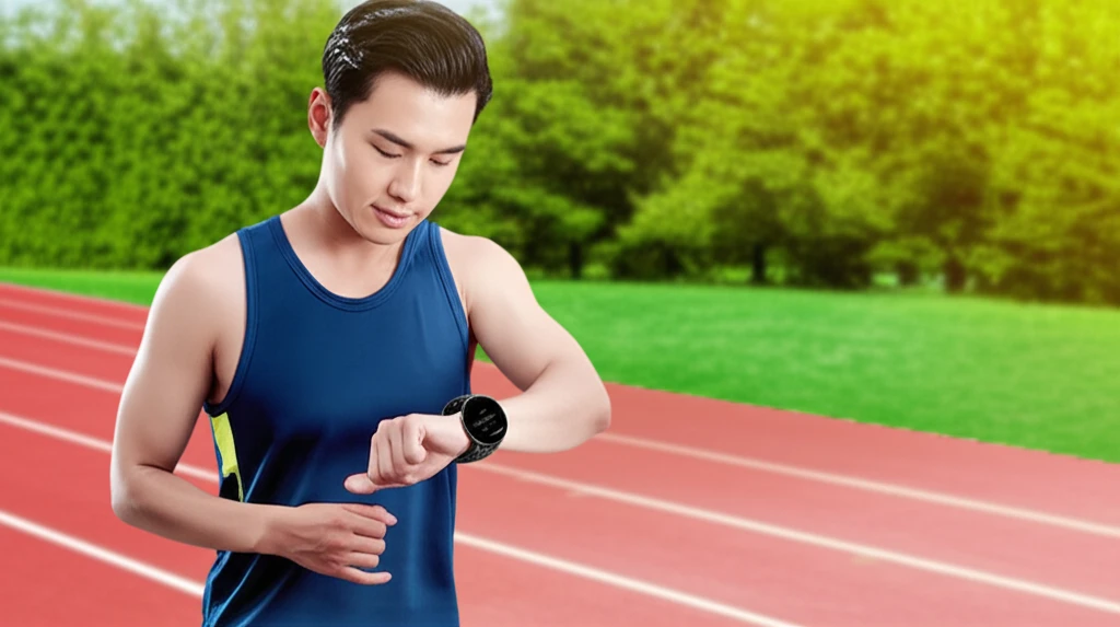 러닝워치에서 표시되는 다양한 실시간 심박수 그래프 예시